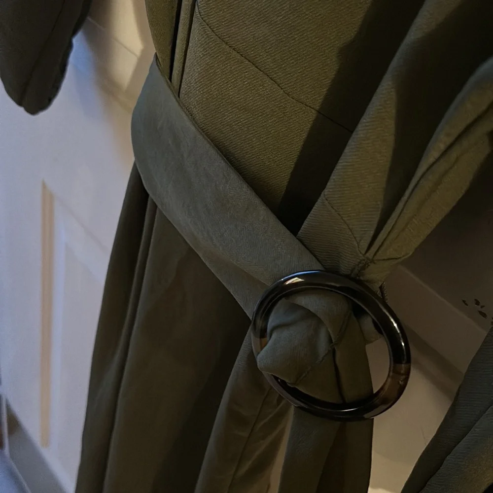 Topshop Olive Wrap Dress - Picture 3 of 3